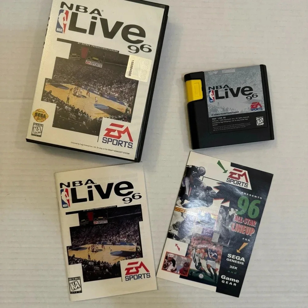NBA Live 96 Sega Genesis EM Sports